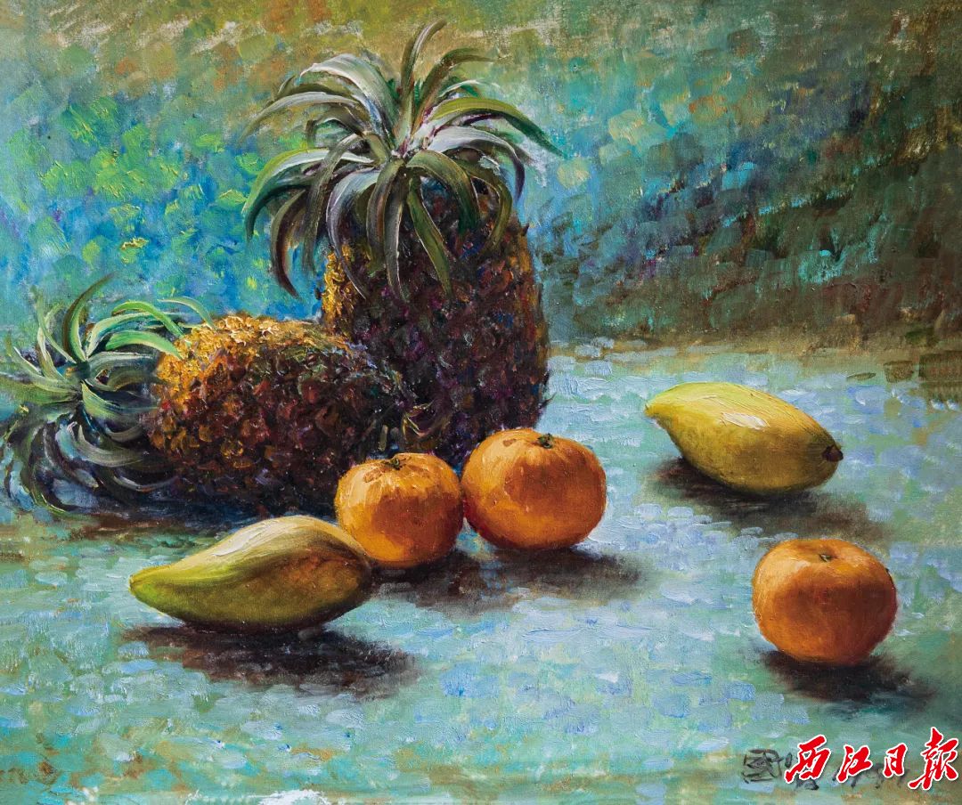 《水果写生》 油画 60×50cm 1997年 黎雄才美术馆、肇庆美术馆藏.jpg