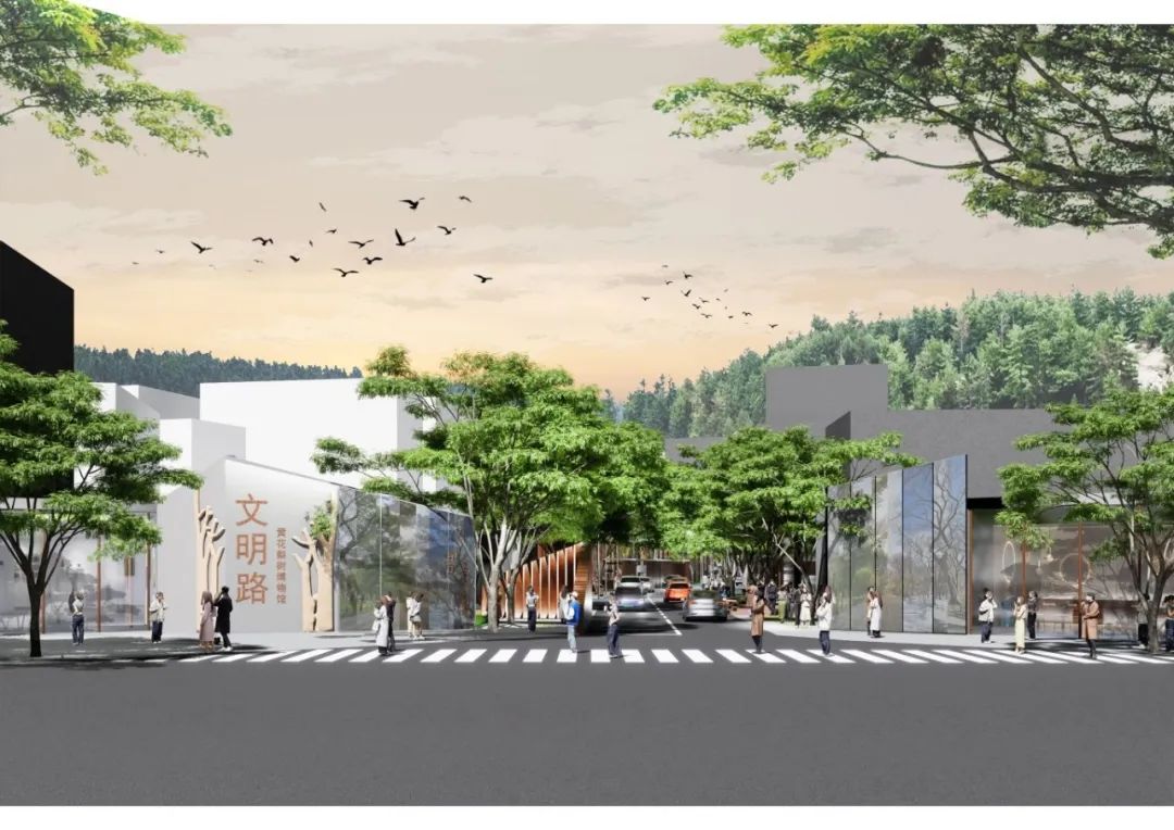 华南理工大学学生团队的景观升级工程设计效果图。 华南理工大学学生团队的景观升级工程设计效果图。